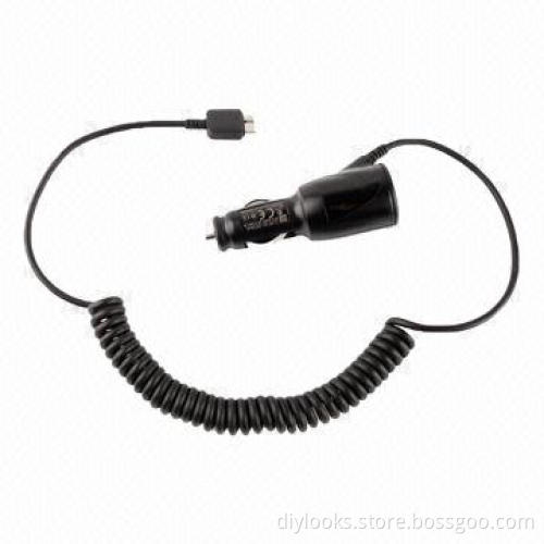 New Arrival Micro USB V3.0 Coiled Cable Car Charger for Samsung Galaxy Note III/N9000, 40cm Length